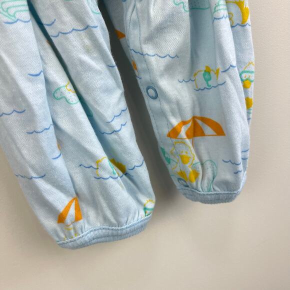 Vintage Carter's Blue Beach Overalls 9 Months USA - Picture 4 of 8